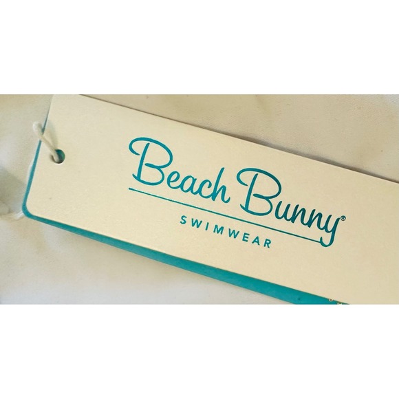 Beach Bunny Ava Skimpy Bikini Bottoms Black Mesh Gold Detail Adjustable XL NWT - Picture 10 of 10